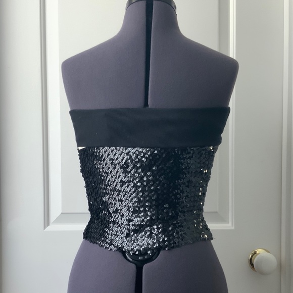 Vintage Guess Sequined Tube Top - Picture 4 of 7